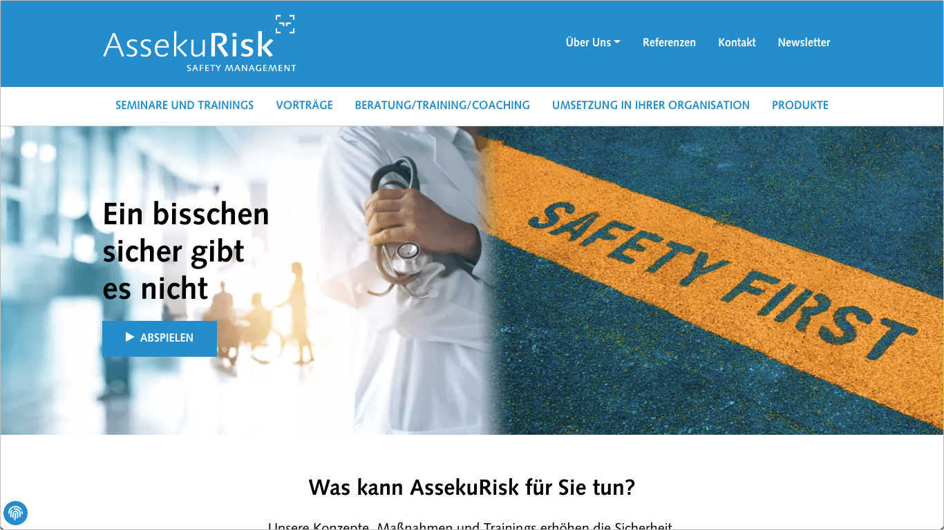 Screenshot Website AssekuRisk