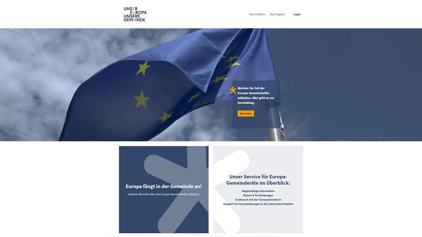 Website der Europagemeinderäte