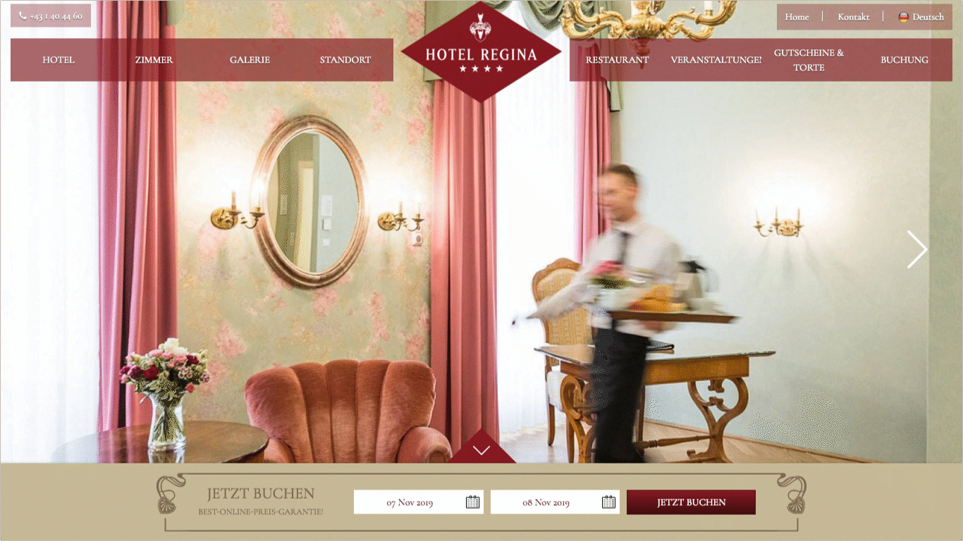 Website Kremslehner Hotels