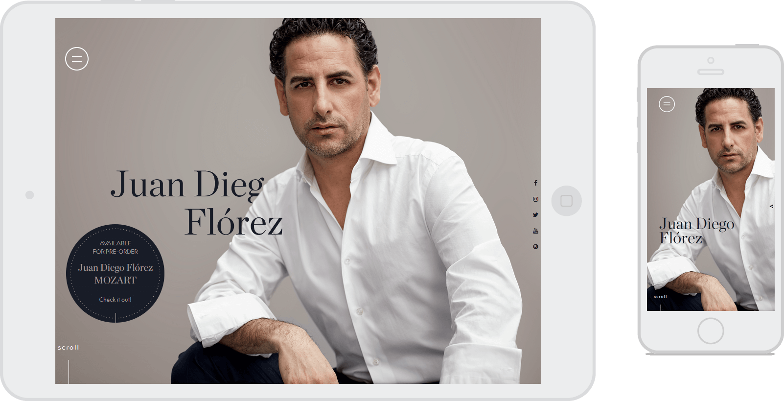 Responsive Website Juan Diego Florez