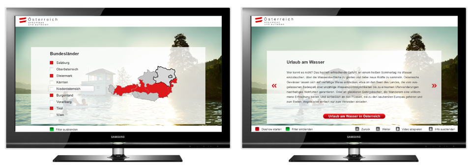 Smart TV App für Österreich Werbung
