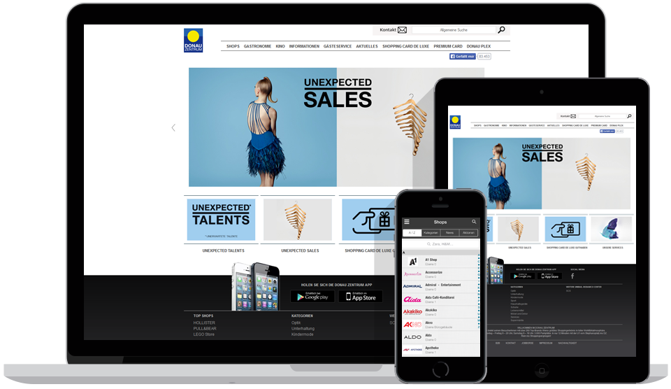 Website Donauzentrum
