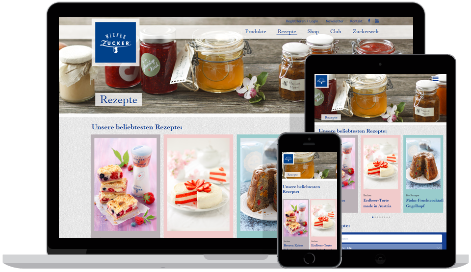 Responsive Website Wiener Zucker